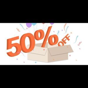 Everything on sale!! Bundle any 2 or more items & get 50% off
